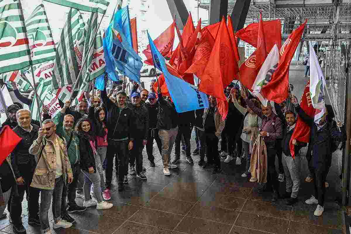 Sciopero Treni manifestant