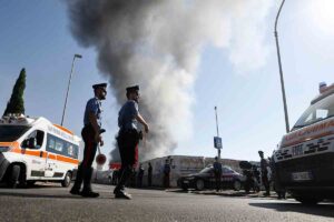 Esplosione area carburanti Roma
