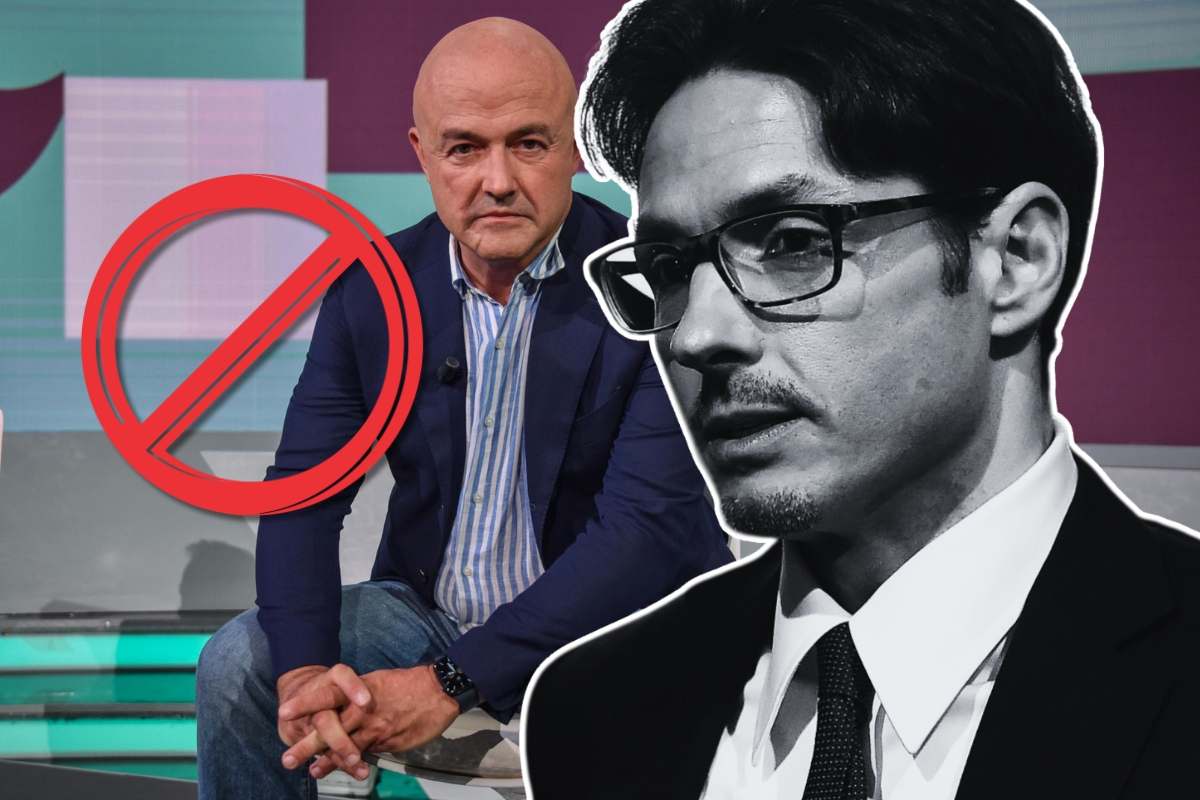 Pier Silvio Berlusconi, Gianluigi Nuzzi e simbolo divieto