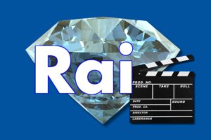 Logo Rai, diamante e ciak