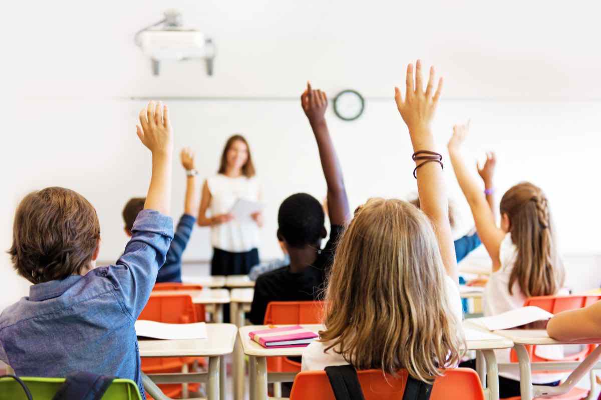 Classe di bambini