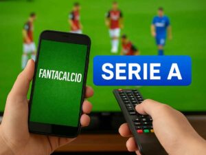 Fantacalcio e serie A, immagine creata con AI