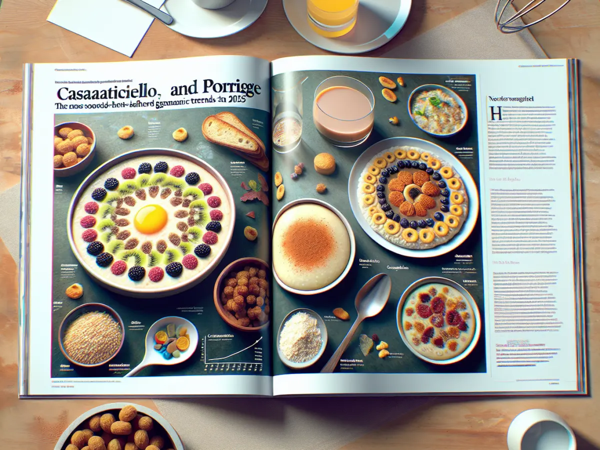 pagina di giornale con diverse prelibatezze