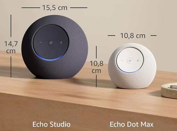 Amazon Echo Studio e Echo Dot Max