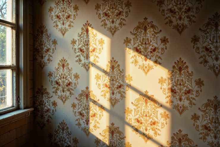 Carta da parati in una stanza