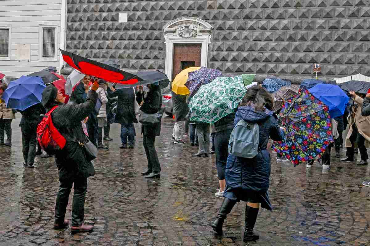 Maltempo a Napoli