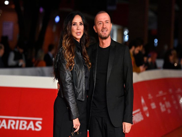 Raf con la moglie sul red carpt