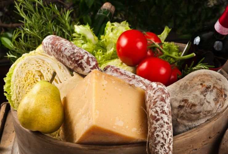 cestino di natale gastronomico