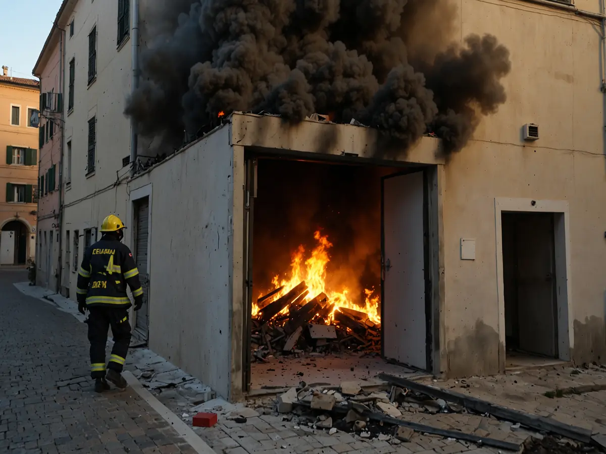 Incendio Devastante: Magazzino di Casa Farmaceutica Ridotto in Cenere